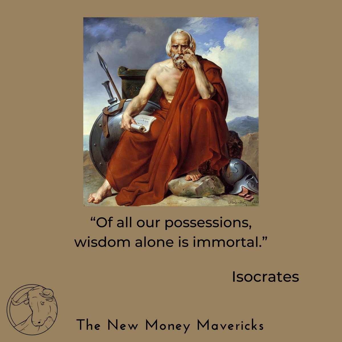 new_mavericks's tweet photo. Isocrates on the most valuable possession.
.
#NewMoneyMavericks #Isocrates #success #wealth #entrepreneurship #selfhelp #selfimprovement #selfdevelopment #motivation #business #businessquotes #businessadvice #businessstrategy #quotes #philosophy #psychology #leadership
. https://t.co/ynAuGhUdqU