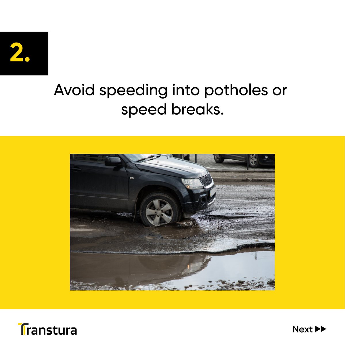 Driving in Nigeria can be rough and messy, so here are some tips to help preserve your car.
#transtura 
#carcaretips 
#carmaintenancetips 
#LagosDriving 
#drivingtips 
#lagosroads 
#vehicleinsurance 
#vehiclemaintenance