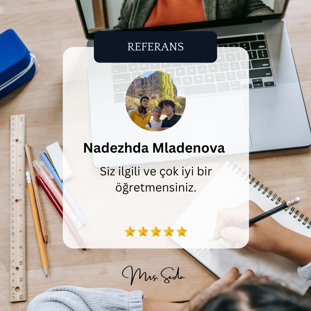 ⚡Sizden gelenler⚡
Değerlendirmesi için sevgili öğrencime çok teşekkür ederim. 🥰🙏
.
.
#client #clientreviews😍 #student #studentlife #studentreview #englishlesson #englishonline #ingilizcedersi #onlineingilizcedersi #speakenglish #ingilizcekonuşma #ingilizcegramer