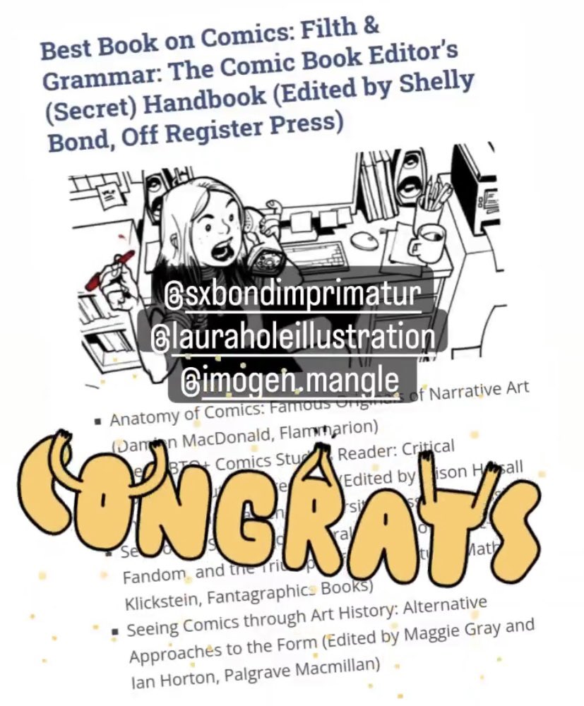 sxbond's tweet photo. 📢Just woke up to some incredible news sent to me by @SofieDodgson ! Thx to everyone who voted, our incredible #TeamFilth and all the deserving winners &amp; noms! Keep making comix! VIVA COMIX! ❤️🚀 https://t.co/xi4sjSuPvu