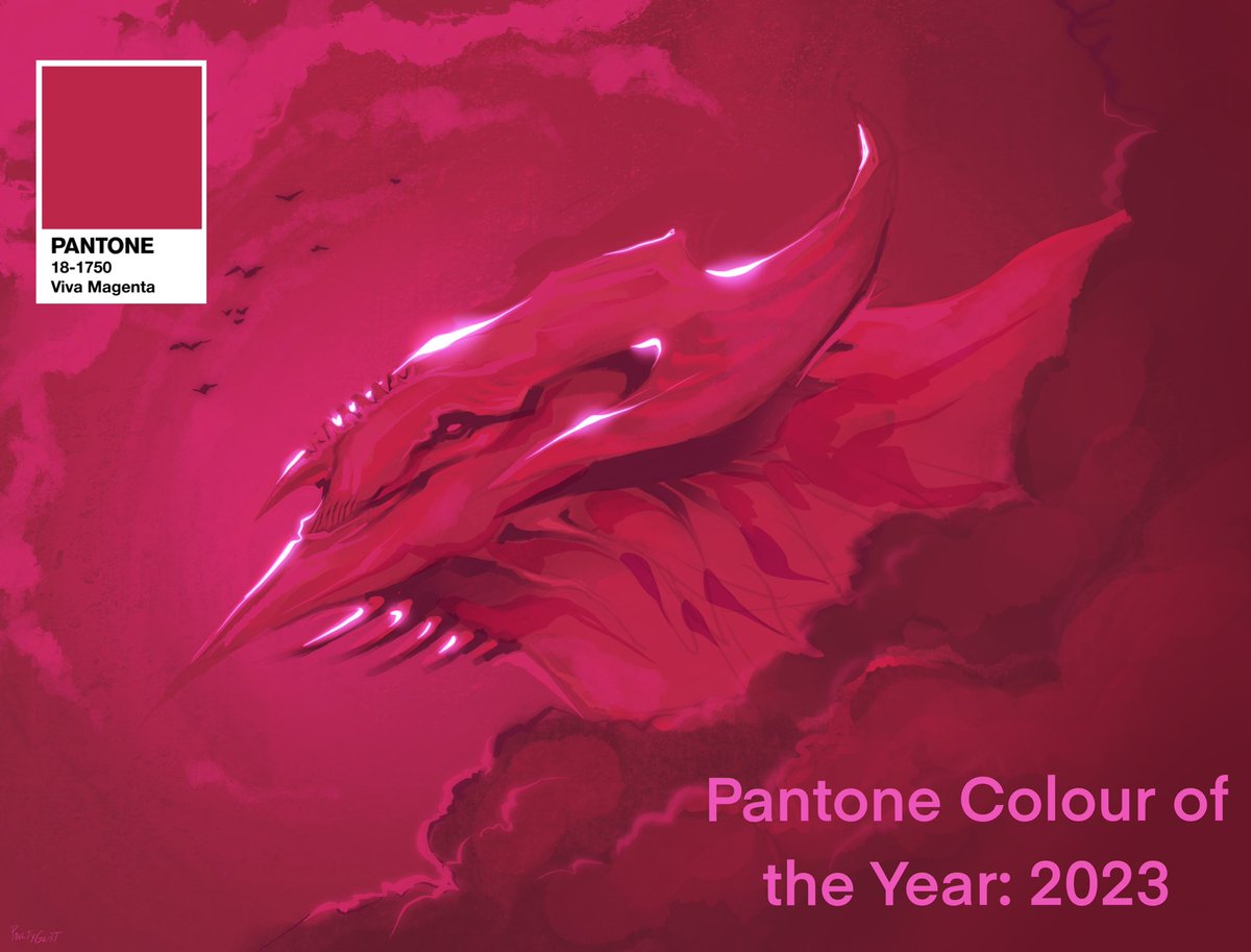 Dioskkip's tweet image. quickie to celebrate the new color of the year 
#pantone2023