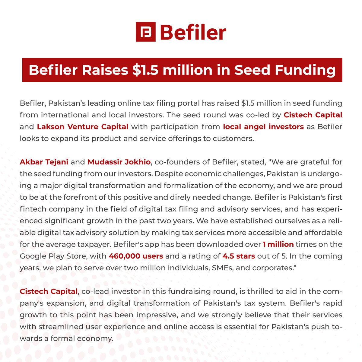 Befiler-Pakistan's # 1 Online Tax Solution tweet media