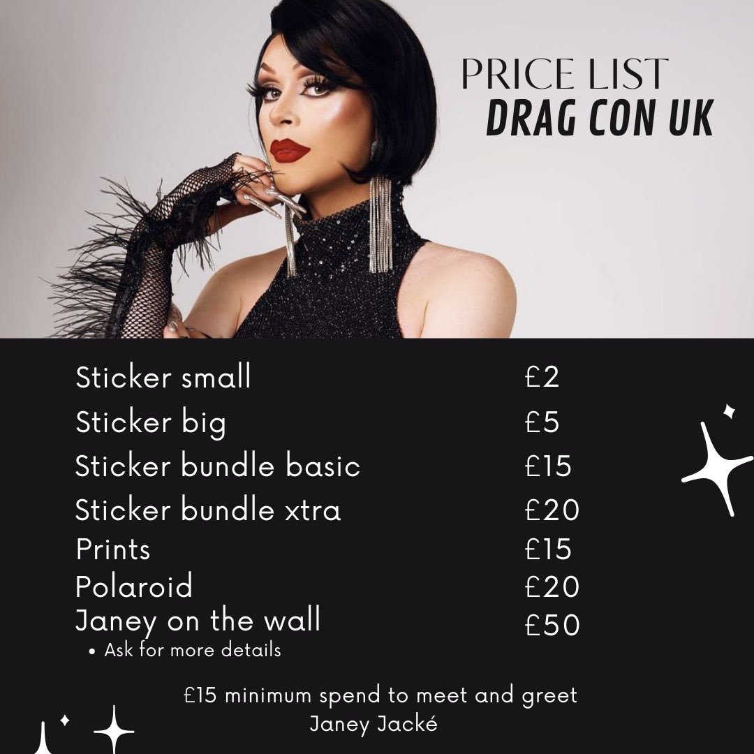 JaneyJackeOG's tweet photo. Booth #E103 @RuPaulsDragCon UK 😎🥰 #DragConUK #dragcon2023 https://t.co/4LGTwEgy1v
