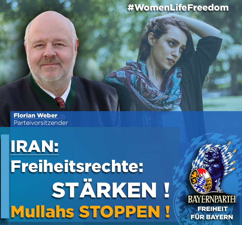 FlorianWeberBP's tweet photo. Unsere #Solidarität mit den #IranProtests2022 darf nicht schwächer werden!
@Bundeskanzler und @ABaerbock  müssen endlich effektiv handeln:
🔹Alle Institutionen der 🇮🇷Diktatur schließen 
🔹Diplomaten des #Terrorregimes ausweisen
🔹Kampf der Iranerinnen nach #Freiheit unterstützen https://t.co/6ak6DNPr9A