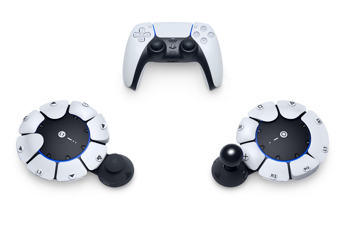 PlayStationES's tweet photo. Presentamos Project Leonardo de #PlayStation5. Un kit de mando altamente personalizable diseñado para eliminar las barreras del gaming y ayudar a los jugadores con diversidad funcional a jugar de forma más cómoda y durante más tiempo🔥
Más información: https://t.co/TwEp4WJzys https://t.co/UbOKHuhyI9
