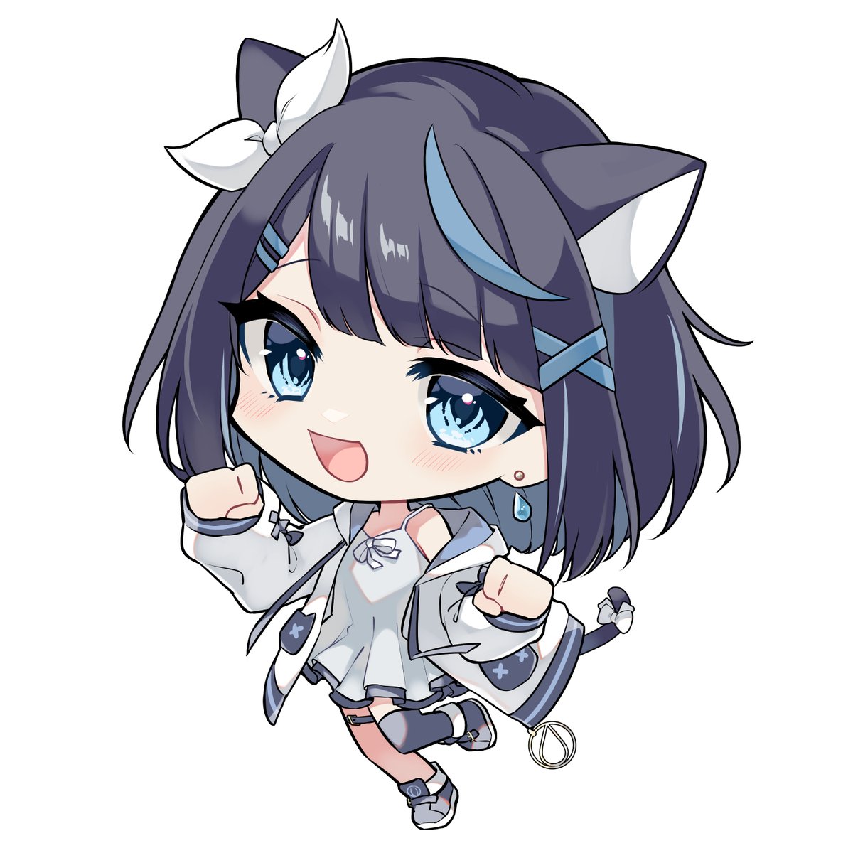 「【お仕事】烏丸さんからのご依頼で瀬々良みとなさんのお誕生日にSDイラスト描かせて」|サカモトミツキ/ご依頼受付停止中のイラスト