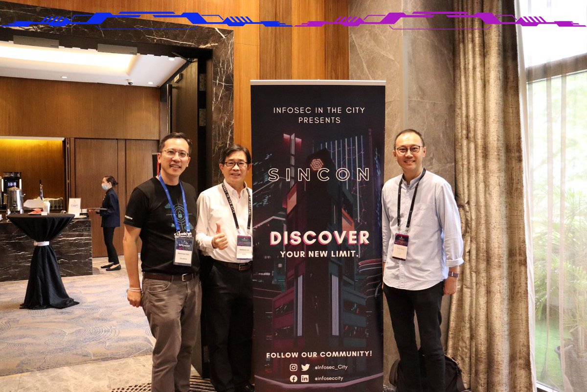 Infosec_City's tweet photo. 🎉 END OF DAY 1 𝙎𝙄𝙉𝘾𝙊𝙉 𝙍𝙀𝙇𝙊𝘼𝘿𝙀𝘿!

We’re stoked to see all our amazing friends and folks in the community, physically and LIVE, after 2 years of online conferencing! 🔥 Spot yourself?

#SINCONReloaded #DiscoverYourNewLimit #Cybersecurity #Conference https://t.co/LSRzpOKtJQ