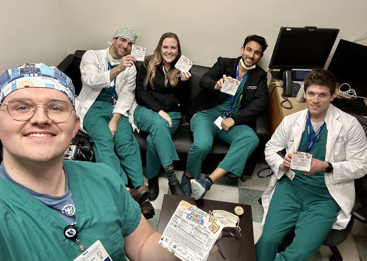 Sarah Jane Commander (@commandermd) on Twitter photo Boosting team morale with a childhood fav! Thanks for being such a great night team! <a href="/DukeSurgRes/">Duke General Surgery Residency</a> <a href="/DukeSurgery/">Duke Surgery</a> <a href="/MarceloCerullo/">Marcelo Cerullo, MD MPH</a> <a href="/HasanJhaveri/">Hasan Jhaveri</a> <a href="/JeffreyOrdMD/">Jeff Ord</a> Boosting team morale with a childhood fav! Thanks for being such a great night team! <a href="/DukeSurgRes/">Duke General Surgery Residency</a> <a href="/DukeSurgery/">Duke Surgery</a> <a href="/MarceloCerullo/">Marcelo Cerullo, MD MPH</a> <a href="/HasanJhaveri/">Hasan Jhaveri</a> <a href="/JeffreyOrdMD/">Jeff Ord</a>
