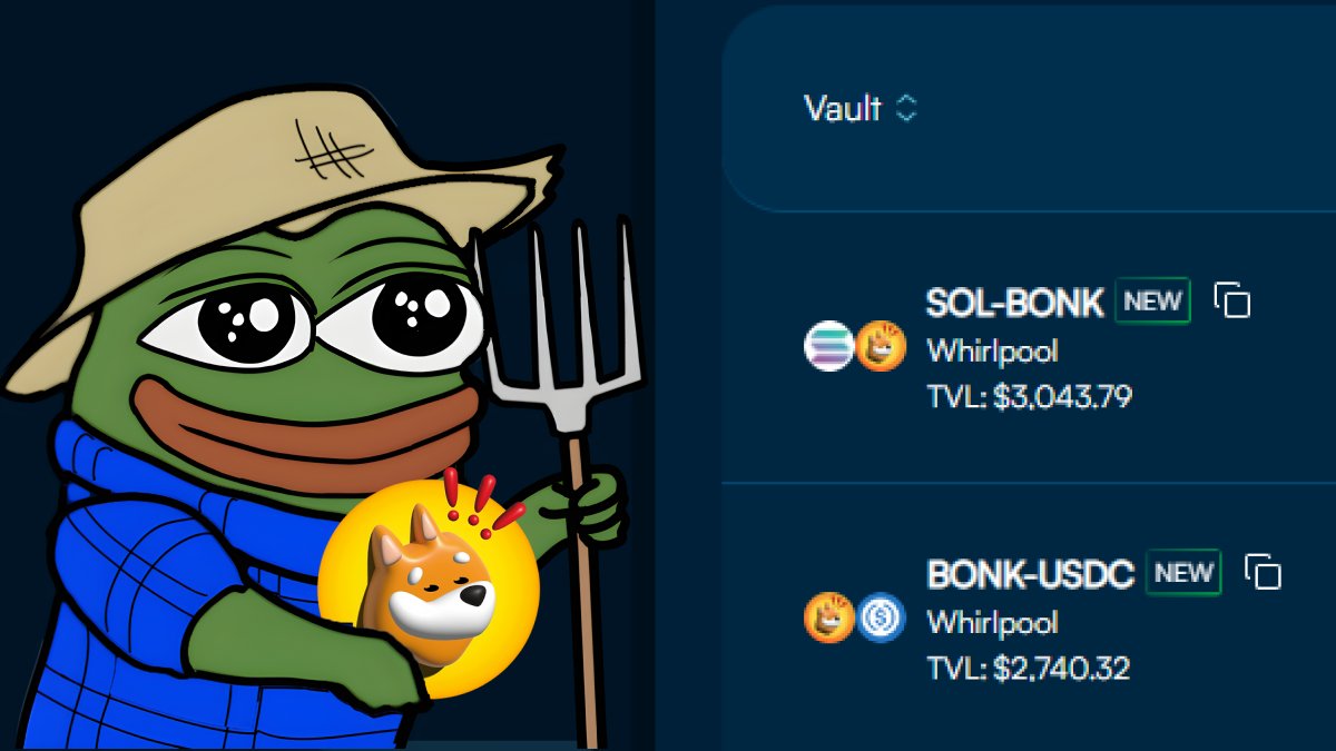 The wait is over! Tulip has enabled BONK-SOL and BONK-USDC vaults for farming!

👉bit.ly/Bonk-2mAirdrop

RT for a chance to win 50M of $BONK!

#SolanaAirdrop #SOL #BONK #Airdrop #Airdrops #Giveaway