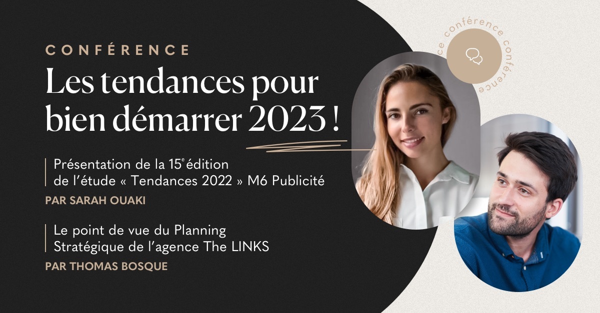 | Save the date |
 
J-15 avant la #conférence "Les tendances pour bien démarrer 2023" qui se déroulera le 19 janvier prochain à partir de 9H dans nos locaux au 13 rue Crucy à #Nantes.

Il reste encore quelques places juste ici :
lnkd.in/eMZMsem7