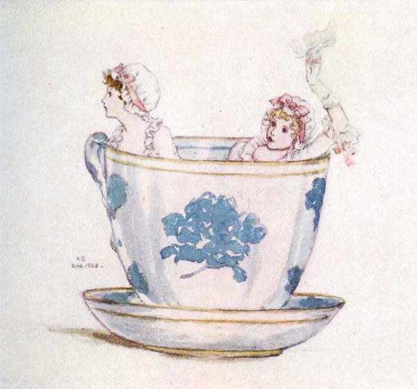 A calm in tea-cup 1905 #KateGreenaway