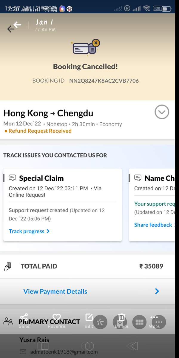 rais_yusra's tweet photo. It's negligable  "MakeMyTrip" ,the refund which have to proceed on 30 Dec , didn't receive it yet !!! I want my refund back.@makemytripcare 
@makemytrip @MakeMyTripTech https://t.co/GI23SkRELN