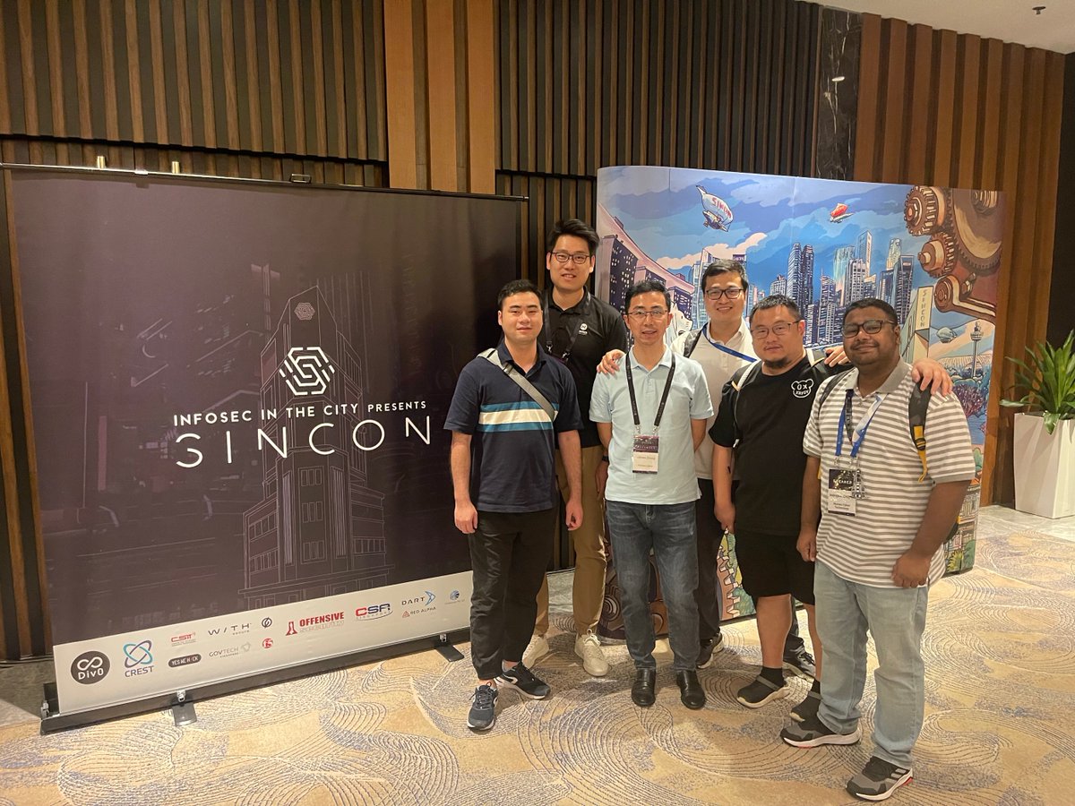 numencyber's tweet photo. Day 1 at #SINCONreloaded! Our Senior Vulnerability Researcher, Wang Ding Qian, blew everyone away with his presentation on "Use ChromePatchGap to Pwn Billion User's IM".

Tomorrow our Security Consultant, Indrajeet Bhuyan, will be sharing "1,000 Ways To Steal Cryptocurrency". https://t.co/l0sjOn7IcL