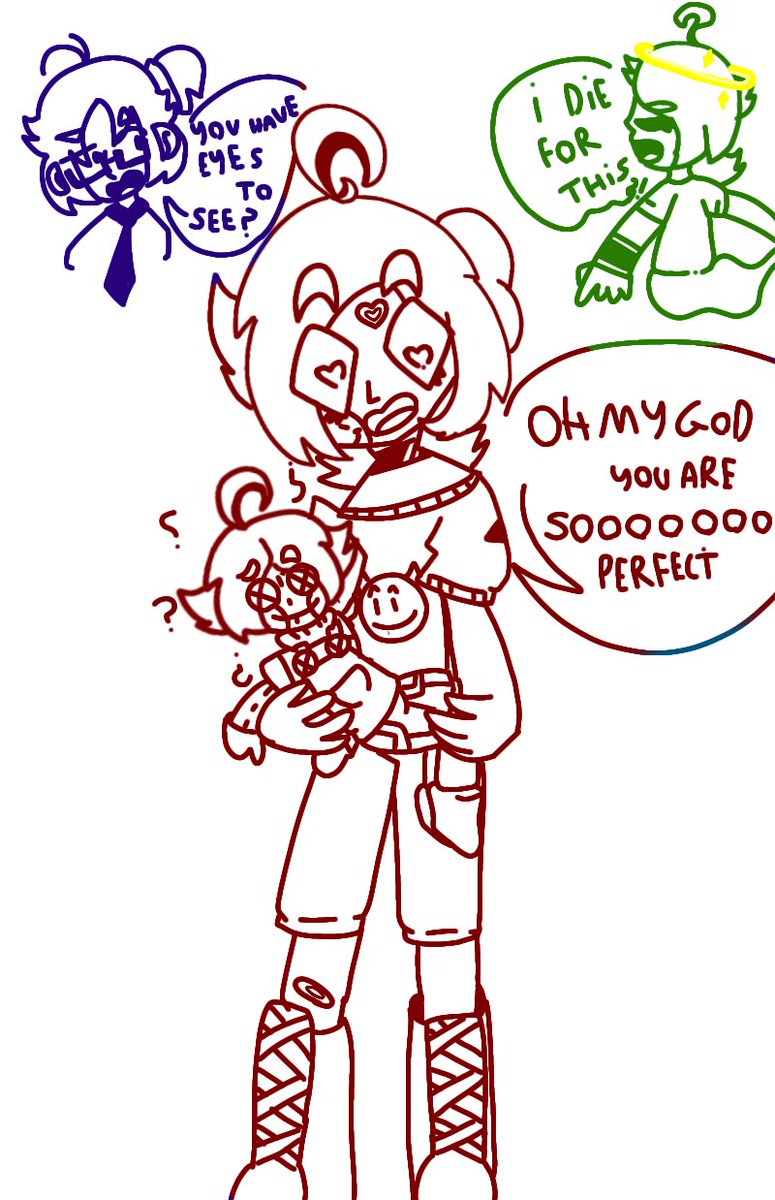 itzWeirdZack's tweet photo. the first time Michael saw Evan again be like;          (#Mikevan voodo AU) https://t.co/uSNiCOhfQX