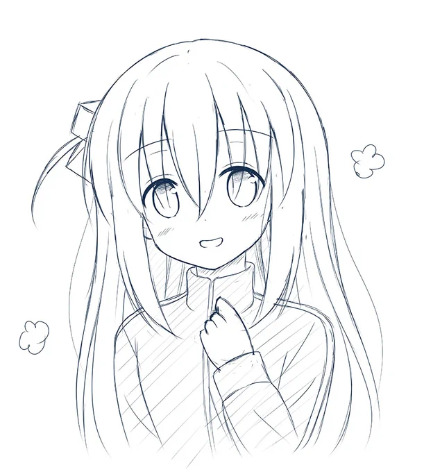 ゐなりさん(@inr_0920)がぼっちちゃんのお題絵を描いてるので私も描いてみました。た、楽しい～♪♪ #ぼっち・ざ・ろっく #後藤ひとり #絵描きさんと繋がりたい 