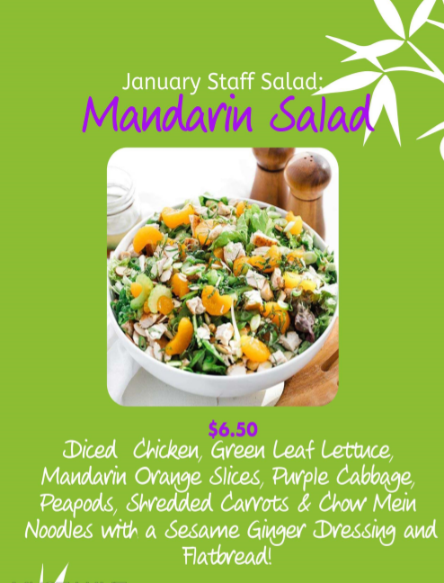 January Staff Salad: Mandarin Orange Salad!