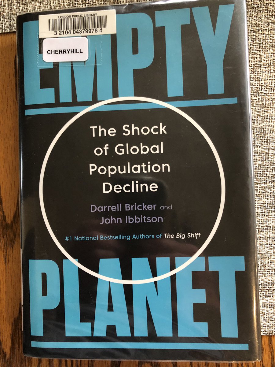 Tried, but can’t quit Twitter even if I disagree strongly with working conditions of its staff. Too much good information here! On that note, want to share a fascinating read: Empty Planet by Darrell Bricker and John Ibbitson. Got it at local library but now have purchased.