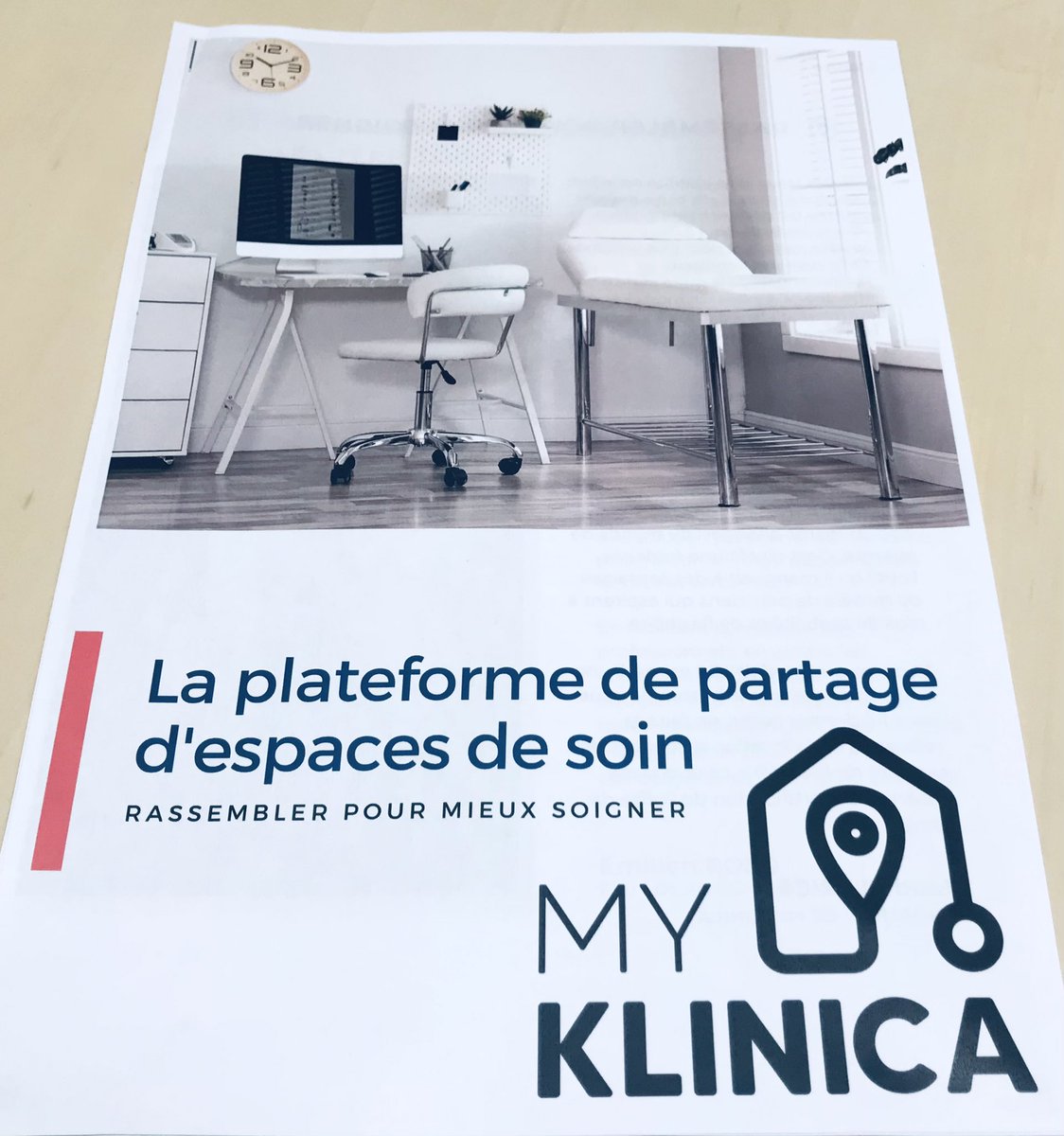 🤝Échanges riches avec <a href="/emilienroso/">Emilien Roso</a> qui m’a présenté la startup <a href="/myklinica/">Maud CLERICE</a> 
🎯L’objectif : mettre en relation professionnels de santé &amp; locaux disponibles.
Face aux inégalités d’accès aux soins, les solutions sont multiples, voici un bel outil !
