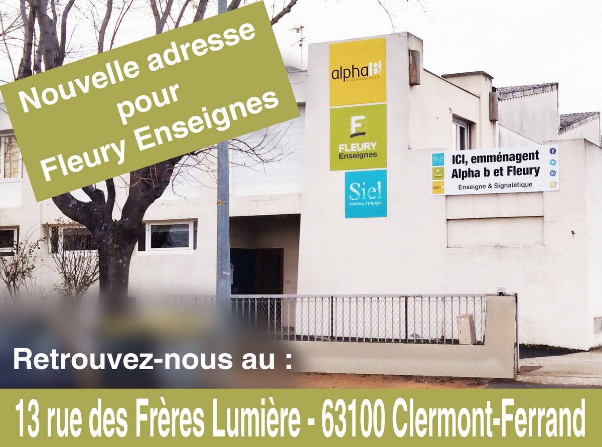 FleuryEnseignes's tweet image. #nouvelleadresse #demenagement #fleuryenseignes