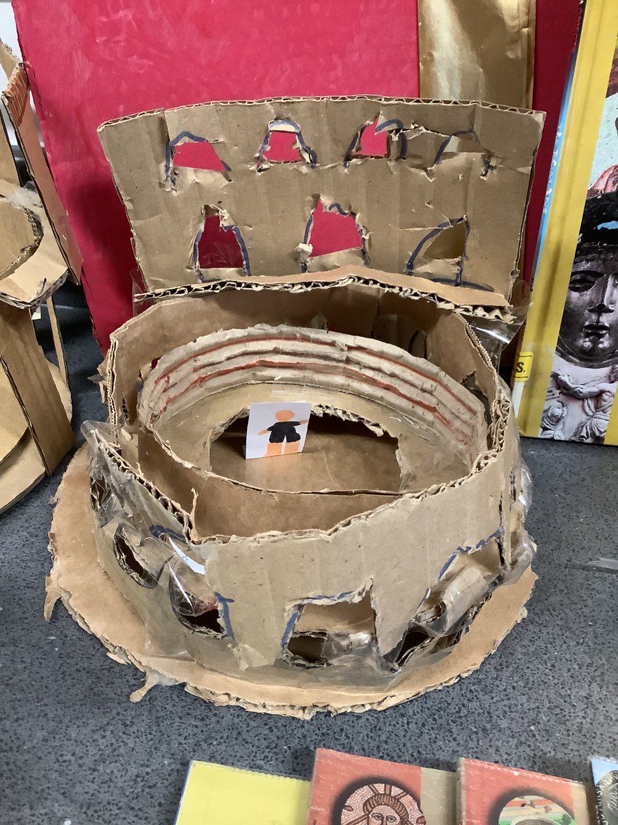 FHPHawthorne's tweet photo. Today, Year 4 launched their Spring enquiry: 'Rotten or Revolutionary: Should we have resisted?'. They immersed into Roman life by dressing as Romans, making colosseums and Roman pottery. 🏛⚱@FhtHistory @FlyingHighTrust https://t.co/6gesBvoqpx