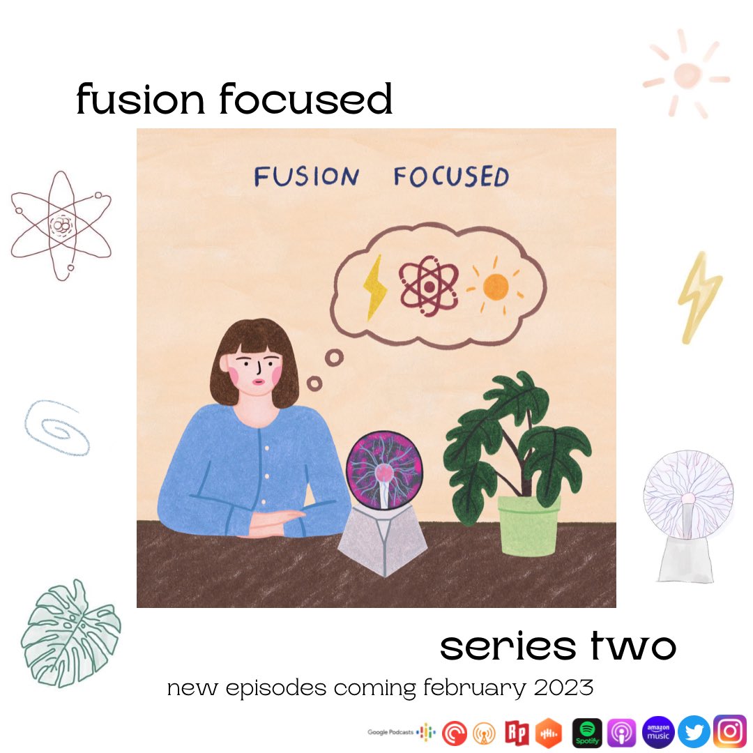 Fusion Focused series 2 coming soon! New episodes every other Monday from the beginning of February with even more exciting guests from throughout the fusion industry!⚡️☀️🌿#fusionenergy #plasmaphysics #fusion #sciencepodcast #podcast