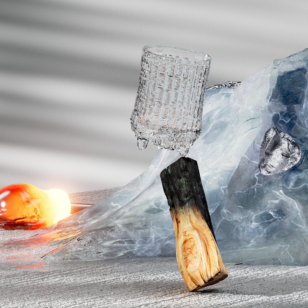 chitan_move's tweet photo. I liked the #iittala glass product. this is a rendering of a tumbler from the Ultima Thule series. Pohjolan talven ja jään innoittama. 🏔️❄️

#quixel #C4D #redshift3d #substance3d #gobo https://t.co/nr0cteqtkq