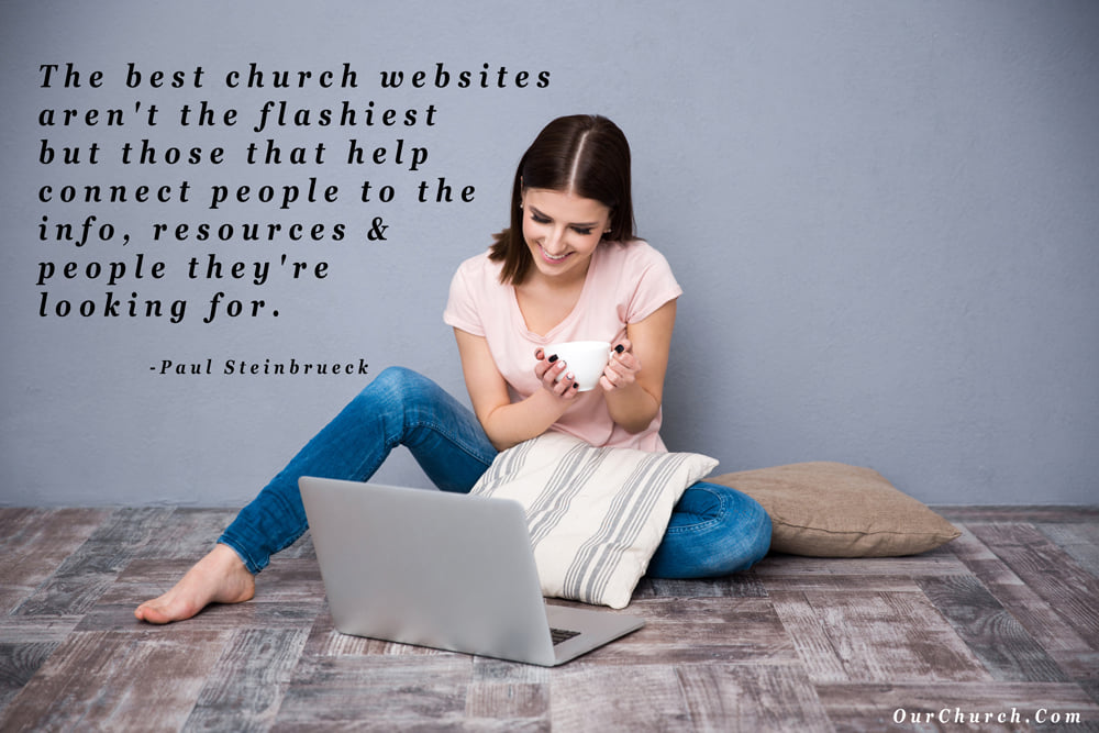 OurChurchDotCom's tweet image. The best church websites aren’t the flashiest but those that help connect people to the info, resources &amp;amp; people they’re looking for. #WebDesign #WebsiteReview