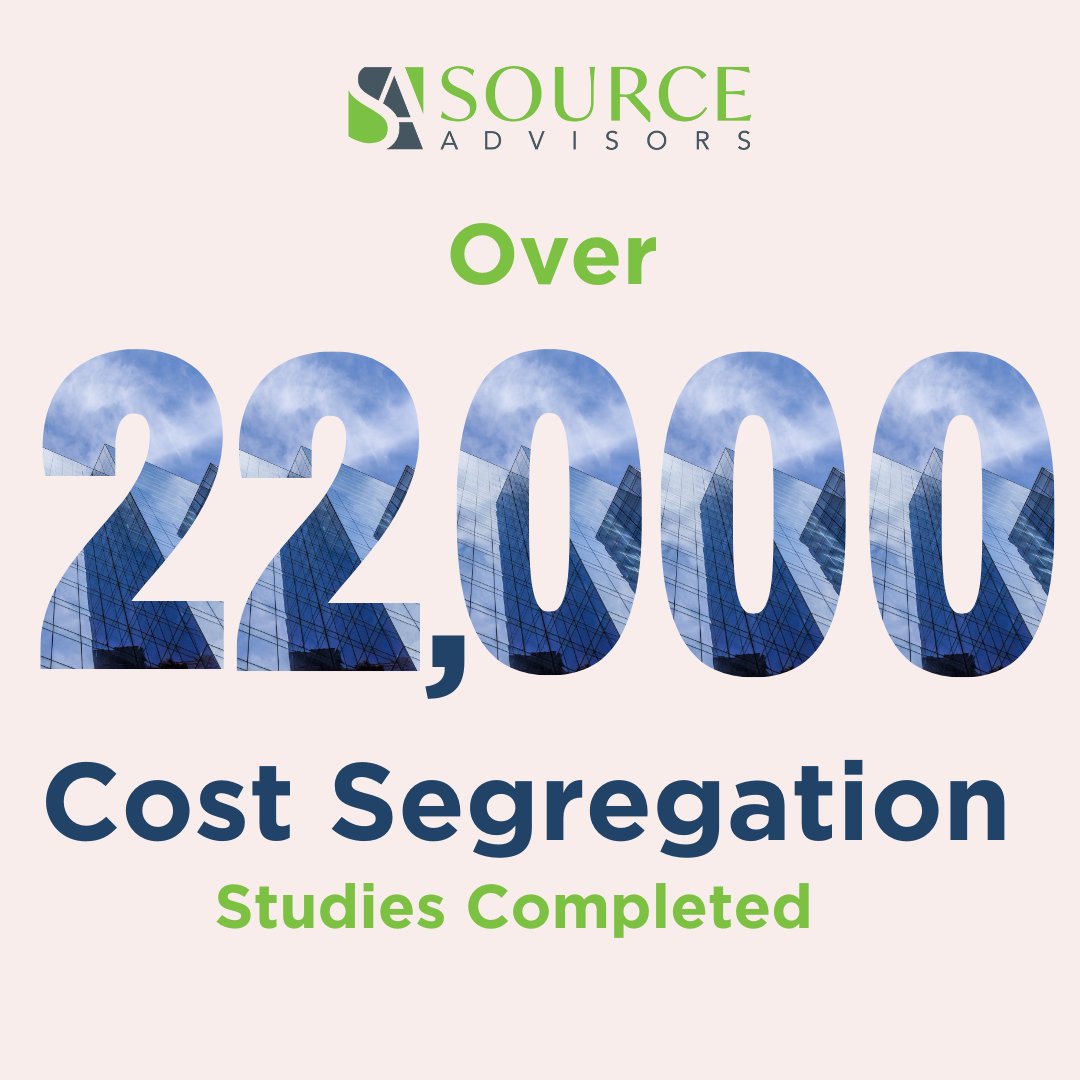 source_advisors's tweet photo. With over 22,000 Cost Segregation studies under our belt, we're fairly confident we can supercharge your tax strategy by accelerating your depreciation, which will increase your CASH FLOW ⚡️💵💰

Get in touch with Source today ⚡️💪🏻

#taxexperts #taxes #irs #taxpreparer https://t.co/p5lDdz4Bsm
