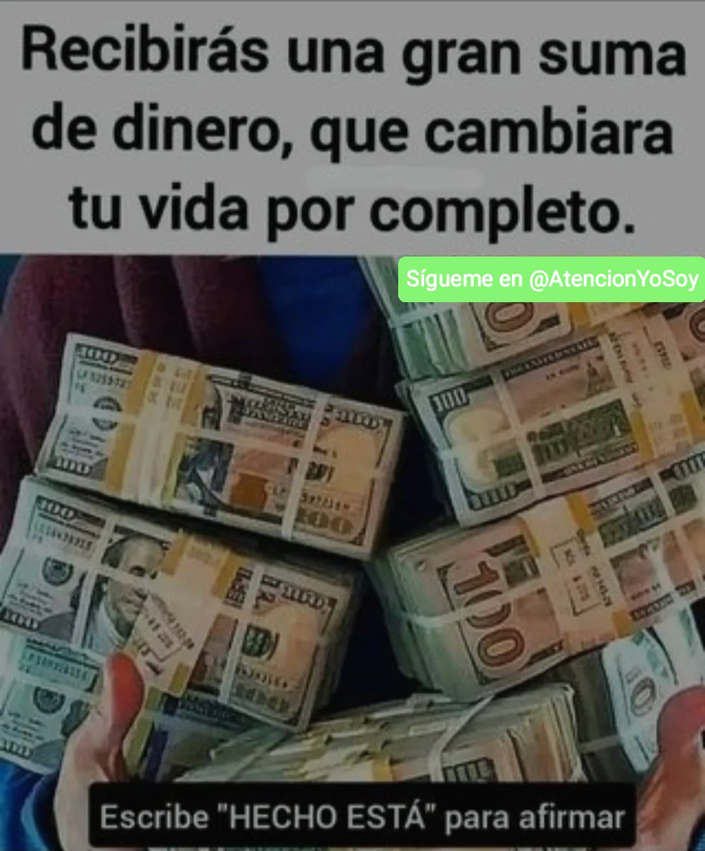 AtencionYoSoy's tweet photo. 🙏✨💫🌞Tip Abundancia🌞💫✨🙏

DECRETA: HECHO ESTÁ

🌟Regálame un Hola si me lees🌟 https://t.co/ppR3wdBY0o
