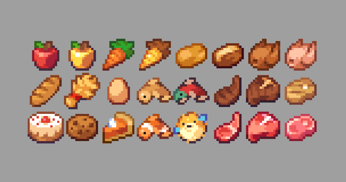 pixelstories-on-twitter-working-on-some-of-the-food-items-for