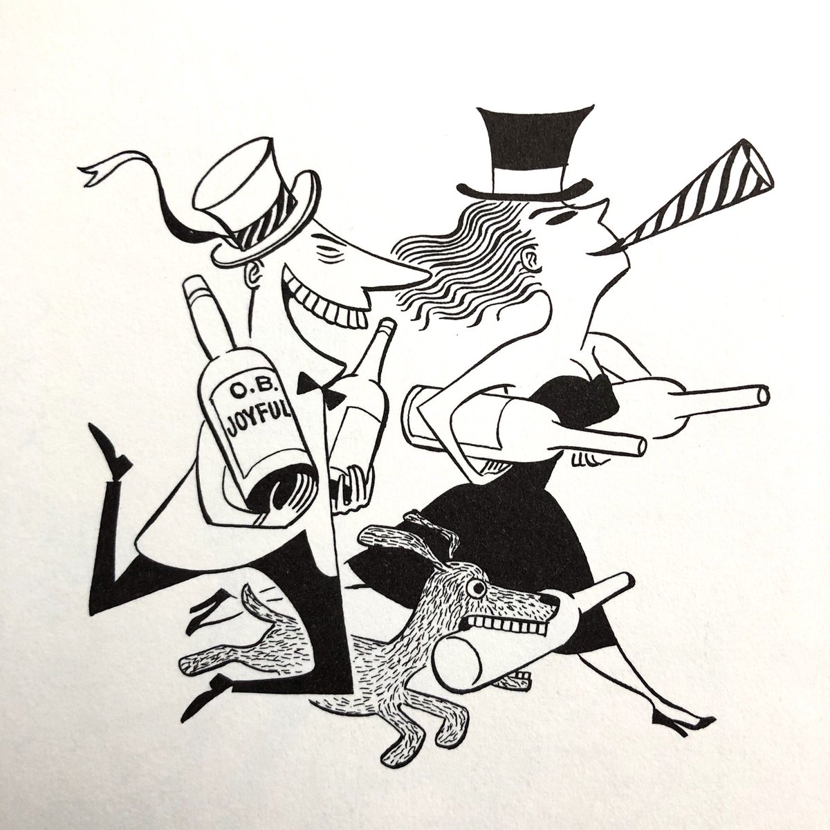 Virgil Partch tosses a party... 