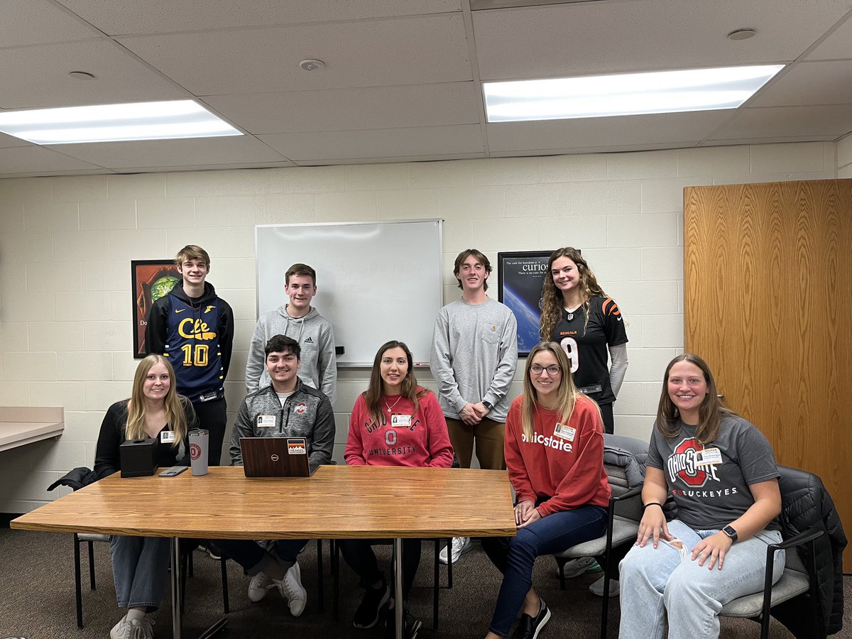 LovelandCounsel's tweet photo. Tigers helping Tigers!  Loveland alumni visiting to talk to current students about Engineering at OSU. https://t.co/F8NXNmBxgf