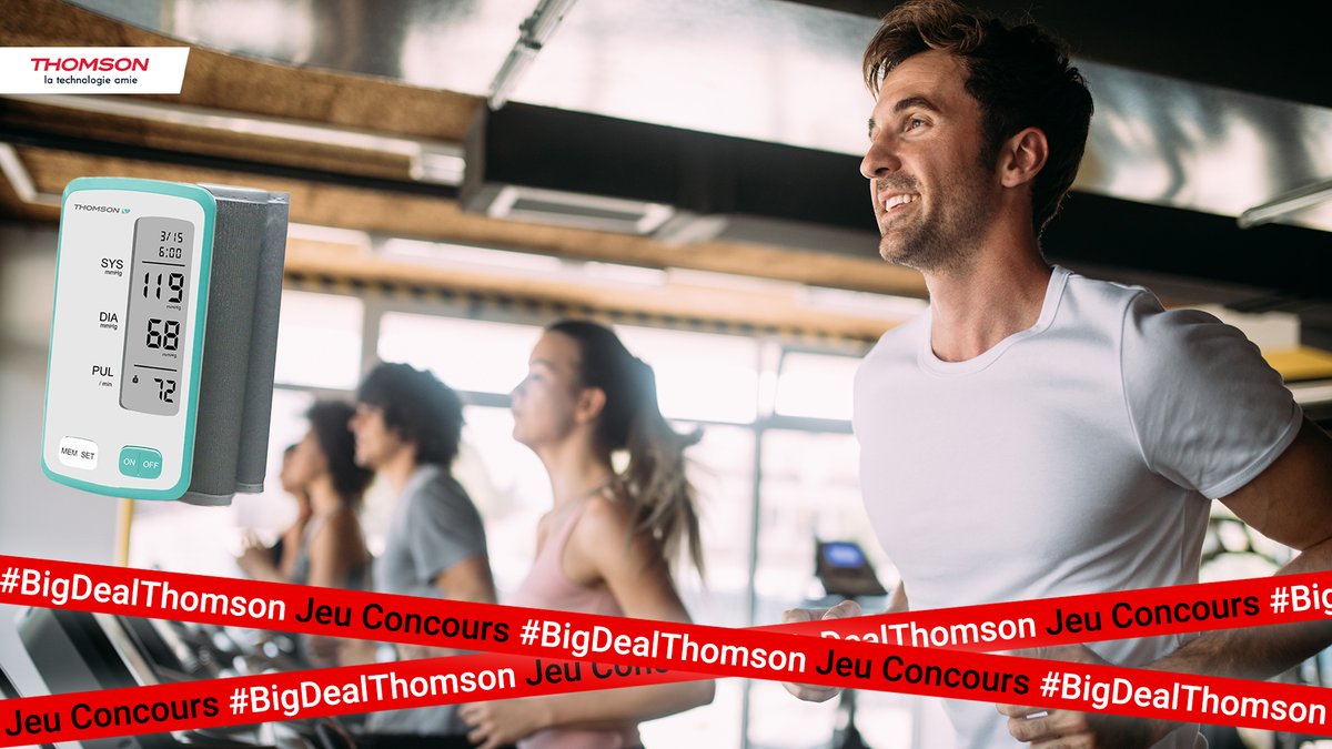 Thomson_FRA's tweet photo. Mesurez votre tension artérielle rapidement avec le tensiomètre bras sans tube Cardio A9 #Thomson, il est à gagner cette semaine !🥳

Pour participer👇

1⃣ Abonnez-vous à @Thomson_FRA💖
2⃣ RT ce jeu 🔃
3⃣ Quel sport pratiquez-vous ?

🍀🎁#BigDealThomson #ThomsonSanté🎁🍀 https://t.co/v3RD18RVzk