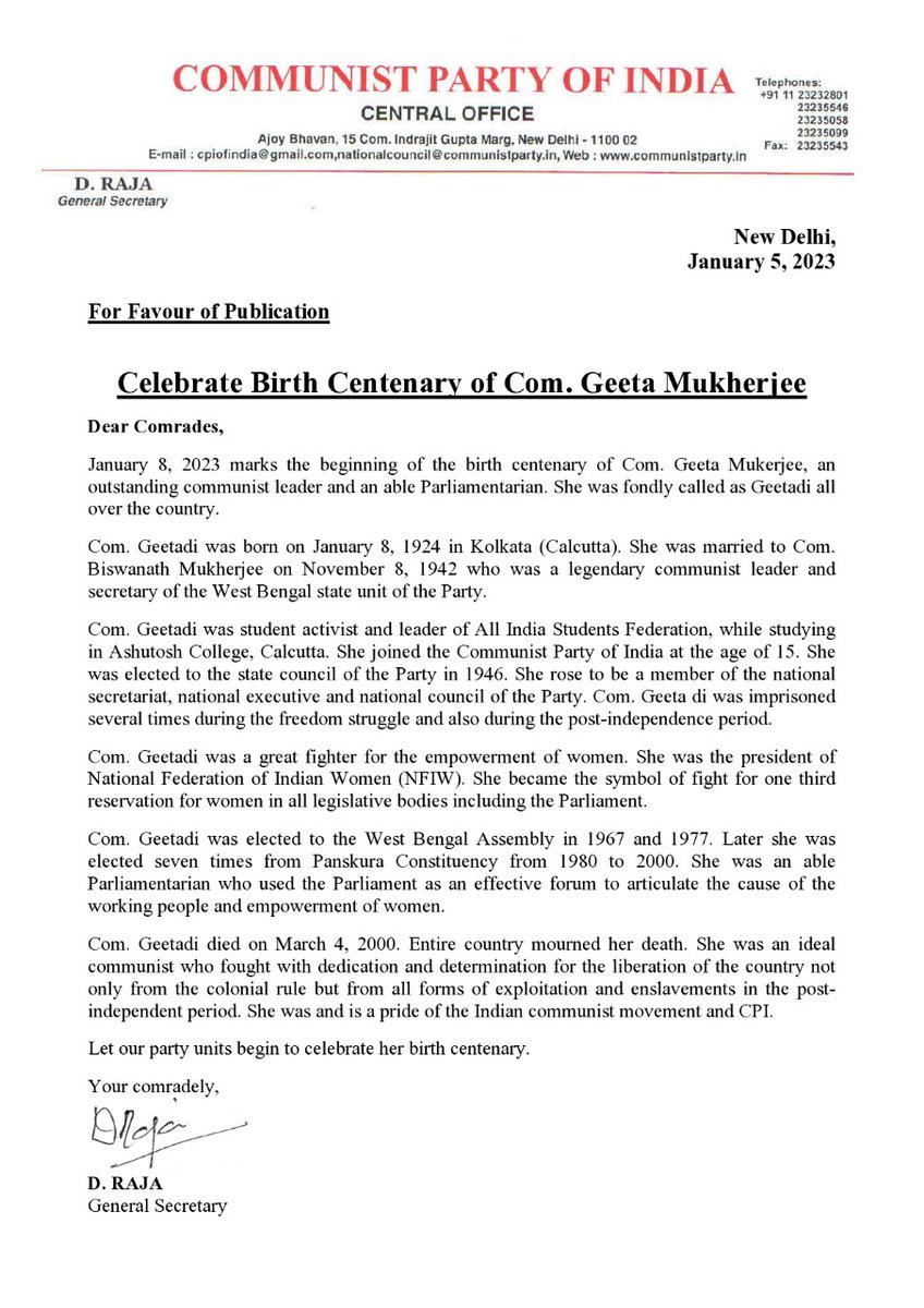 Communist Party of India - CPI tweet media