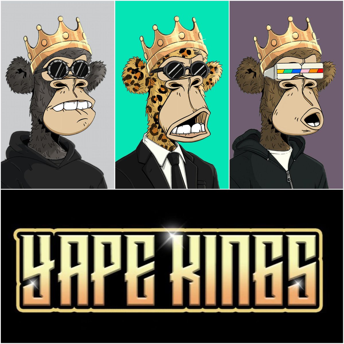 KingAmbitionz_'s tweet photo. @ACEBLAZERNFT @sl3epythoughts @Boredy00tsAC Yezur, lessgeddit! 👑 @YapeKings @Boredy00tsAC #BYAC #MYAC #yOOtapeia #LFYAPE #RuleYourMind #RuleYourKingdom #ThreeKings https://t.co/wfFj2DbhrJ