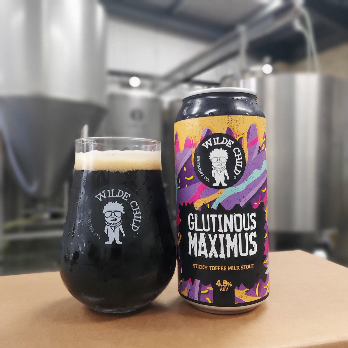 NEW CANNED BEER ALERT ! Glutinous Maximus 4.8% Sticky Toffee Milk Stout. A thick and decadent milk stout with the taste of a firm family favourite dessert and another @Ronseal beer🥧🍦 On our website now where we also have our January sale with up to 50% off some products 🔥🍺