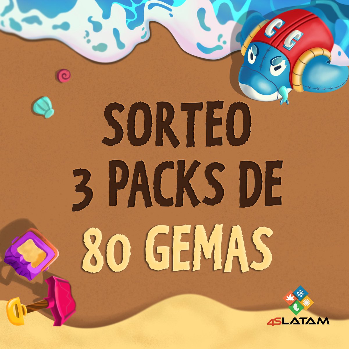 🎁SORTEO 3 PACKS 80 GEMAS 💎

Tras nuestro regreso, sorteamos unas gemas entre nuestro seguidores ❤️

Requisitos: 

◾️ Seguirnos 
◾️ Etiquetar a 2 amigos
◾️ RT y ❤️

🟥 Sorteo finaliza 11/1 a las 22hs 🇦🇷 
Pago a través de Paypal 💸