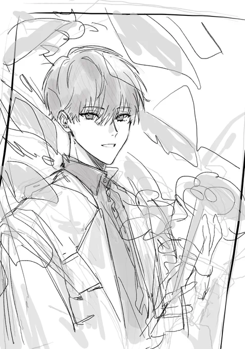Yesterday i doodled kim dokja… he does not look very kim dokja 