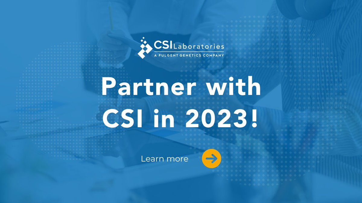 FulgentOncology's tweet image. Are you looking for a laboratory partner you can trust? For over 24 years, CSI Laboratories has provided personalized cancer diagnostics to help pathologists and oncologists accurately diagnose and treat patients. Learn more: bit.ly/3ofDRzd

#CSILaboratories