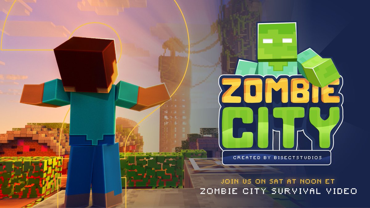 BisectHosting's tweet photo. Think you have what it takes to survive the zombie apocalypse? We need players like YOU this Saturday at 12:00 PM ET! Reply to this tweet for an invite 😉 https://t.co/cAlIpoLSGk