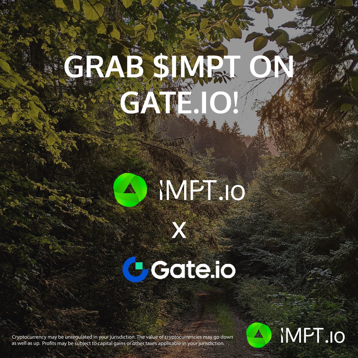 IMPT_token's tweet photo. Remember - $IMPT is live on @gate_io! 🙌🏻
 
♻️ Reduce your impact on the environment!
 
♻️ You'll be helping to finance projects that reduce greenhouse gases and contribute to a better world for future generations
 
Buy $IMPT now ⬇️

https://t.co/0T7IGVkjHl https://t.co/SWt4b9vXGt