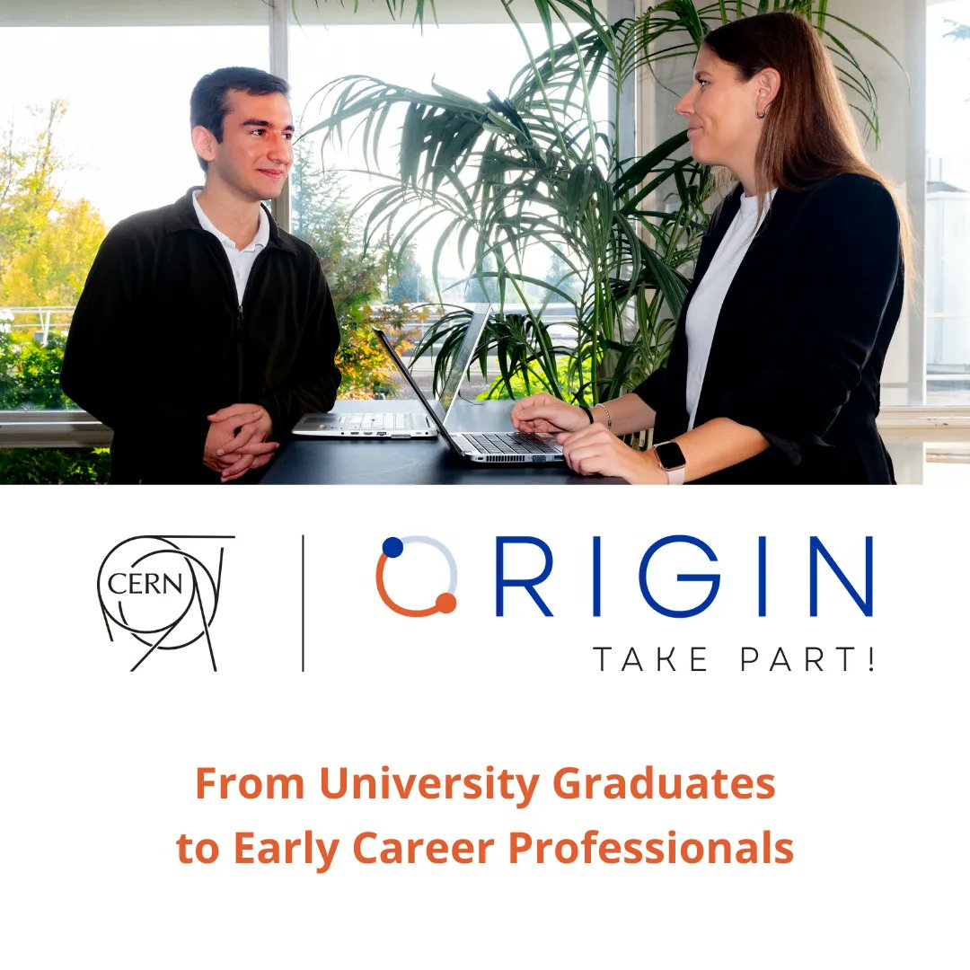 CERN_JOBS's tweet image. Have you recently graduated from a Bachelor’s or Master’s degree?
#CERNOrigin is the smartest way to kick-start your career. You could spend up to 36 months undergoing on-the-job training at #CERN.
Apply: cern.ch/go/lMv7
Deadline: 16.01.2023
#TakePart #CERNCareers
