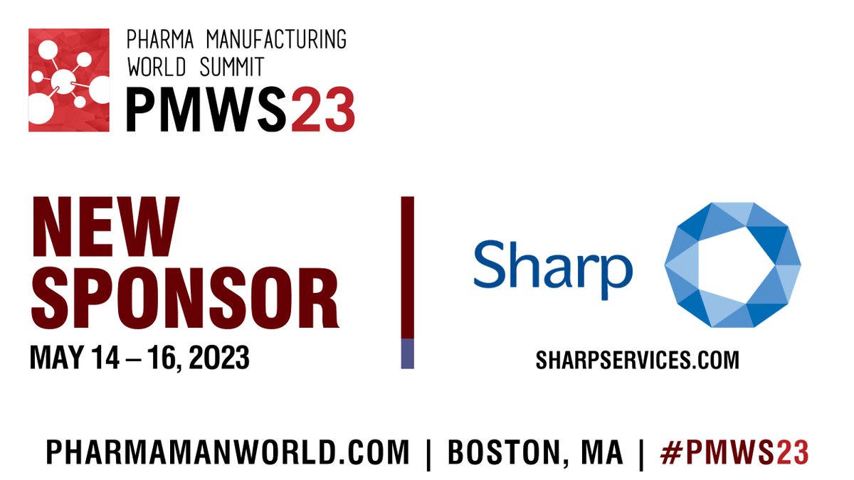 PMWS by Executive Platforms (@ep_pharmaman) on Twitter photo Thank you <a href="/Sharp_Services/">Sharp Services</a> for supporting #PMWS23.
We look forward to seeing you this May in Boston!
#pharmaceutical #pharmamanufacturing #pharma #pharmaindustry
Visit pharmamanworld.com to learn more. Thank you <a href="/Sharp_Services/">Sharp Services</a> for supporting #PMWS23.
We look forward to seeing you this May in Boston!
#pharmaceutical #pharmamanufacturing #pharma #pharmaindustry
Visit pharmamanworld.com to learn more.
