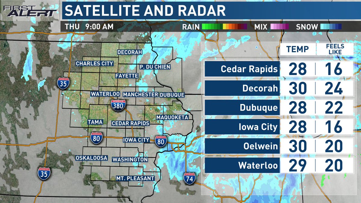 KCRGTV9 First Alert Weather on Twitter "Your current conditions and radar this hour."