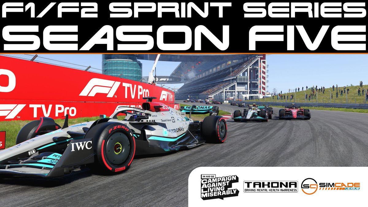 SimcadeLeague's tweet image. We return tonight on @Formula1game with a new format

We will be doing a Sprint Series on F2 and F1, with race commentary on both!

Come hang out with us as we fundraise in aid of @theCALMzone 

League kindly sponsored by @Takona_official 

Live at 7pm
youtube.com/watch?v=ra0R3q…