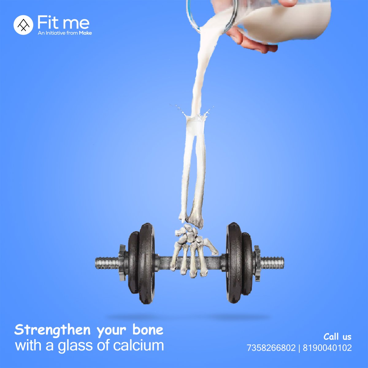 Makefitme's tweet photo. 💪Strong bones = a strong body!
💁♀️Make sure you're getting enough calcium in your diet to support your fitness goals.
📱Contact: 7358266802 | 8190040102
.
#makefitness #makefitme #makefit #fitness #calcium #bonehealth #calciummilk #milk #organiccare #wellness #organic https://t.co/DLKwvS1sfE