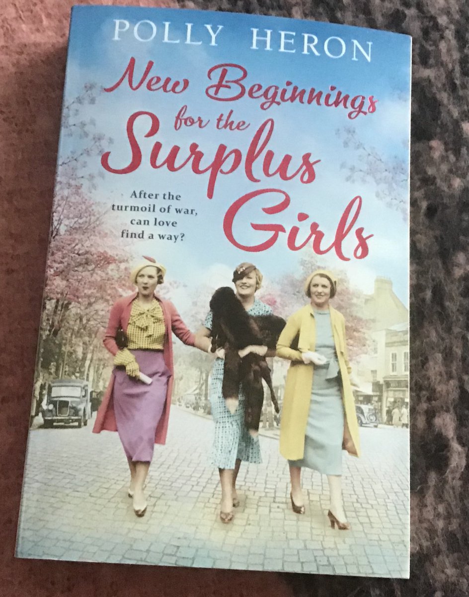 Love & congratulations to dear friend @Polly_Heron on  British publication of NEW BEGINNINGS FOR THE SURPLUS GIRLS. 

Set in 1920s England, #TheSurplusGirls series is about women building new lives after #WW1. 

Moving, romantic & inspiring...fantastic #histfic &  #familysaga.