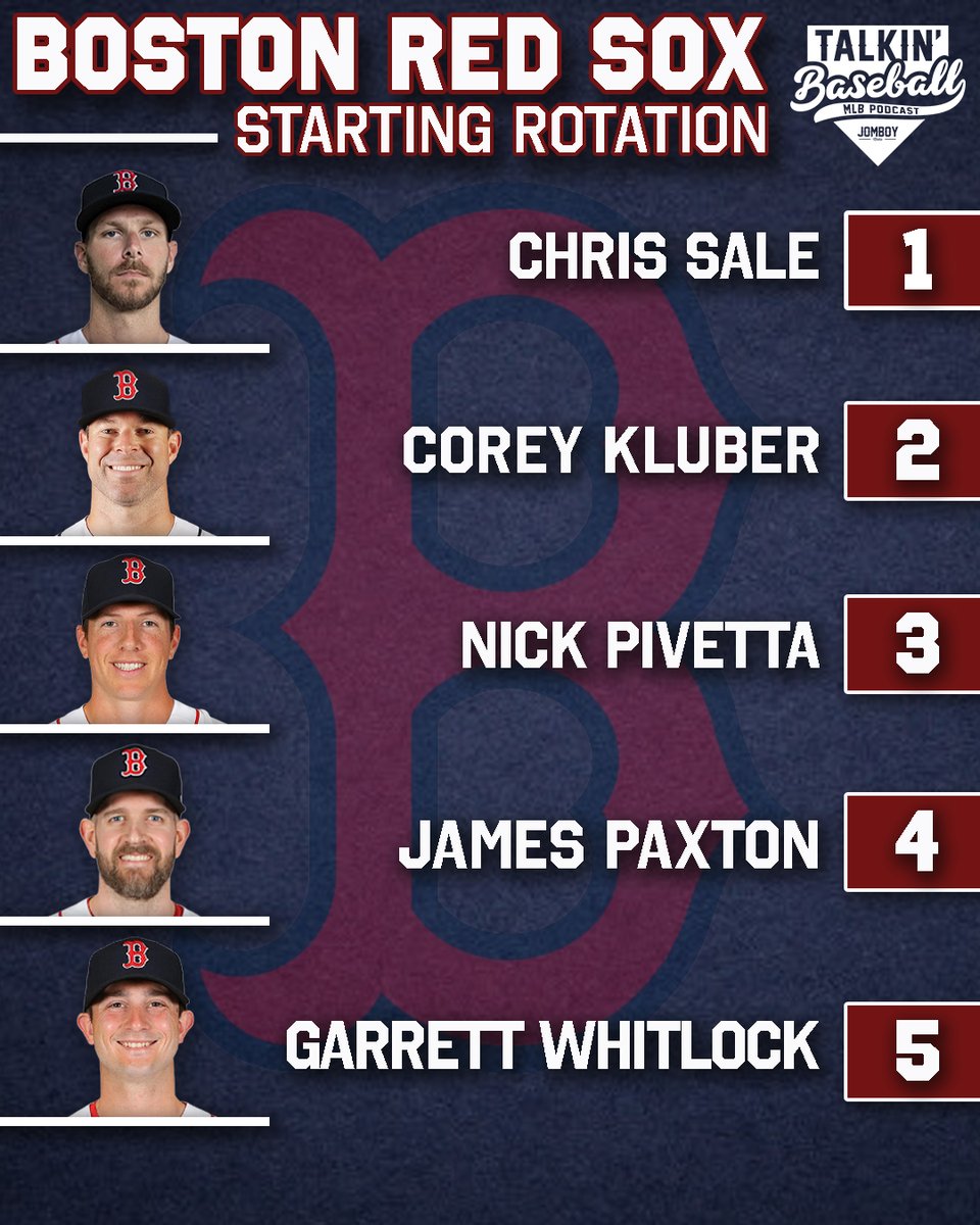 Talkin’ Baseball on Twitter "This is how the Red Sox pitching rotation