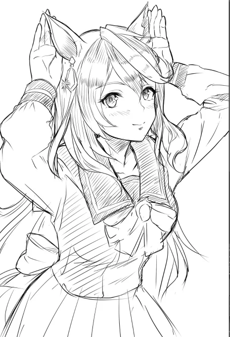 突然うさみみポーズをするカイチョーを描きたくなったので勢いで描いてみました。
今年は兎年だってのもありますが。
#ウマ娘プリティーダービー #ウマ娘 #シンボリルドルフ 