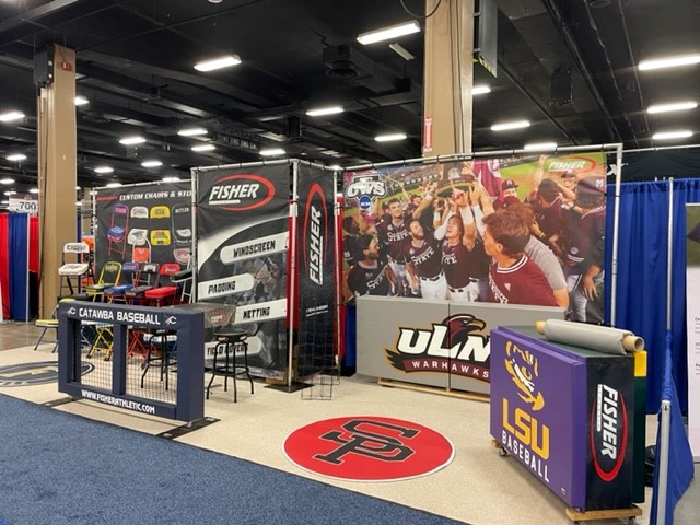 Fisher_Athletic's tweet image. In Nashville for the #ABCA2023 convention?  Come see us at booth 525 and learn how we can help you #getequipped